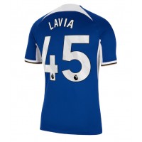 Pánský Fotbalový dres Chelsea Romeo Lavia #45 2023-24 Domácí Krátký Rukáv
